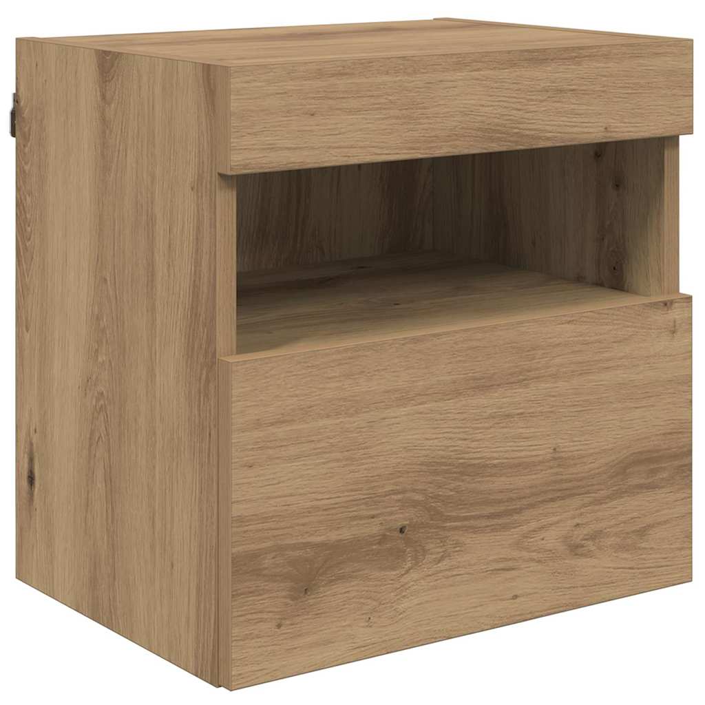 TV Wall Units with LED 5 pcs Artisan Oak Engineered Wood
