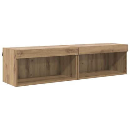 TV Wall Cabinet Set 6 pcs Artisan Oak Engineered Wood