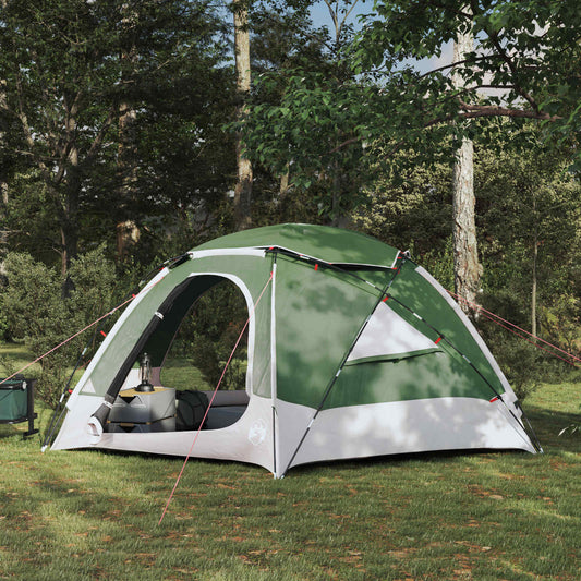 Dome Tent with Removable Rainfly 4-Person Green