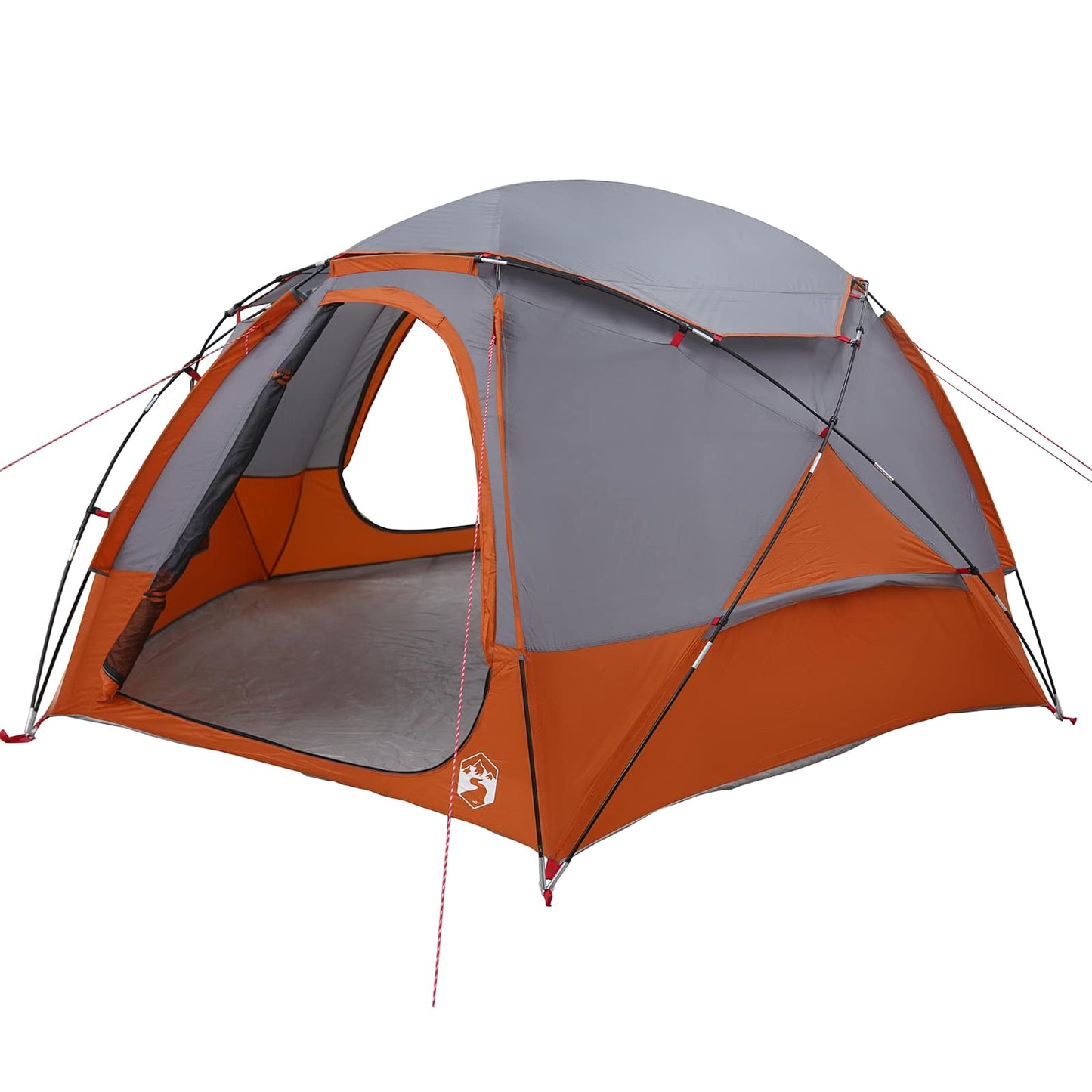 Dome Tent with Removable Rainfly Grey and Orange 4-Person