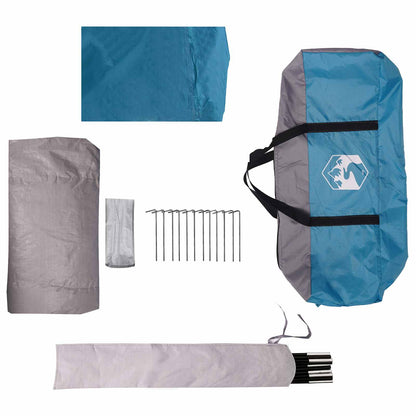 Dome Tent with Removable Rainfly Blue 8-Person