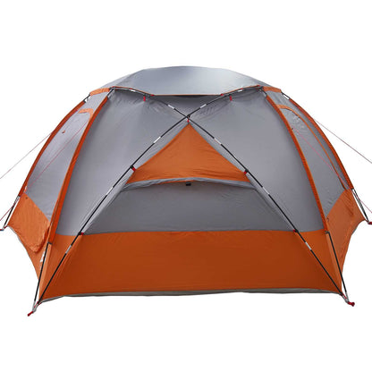 Dome Tent with Removable Rainfly Grey and Orange 8-Person