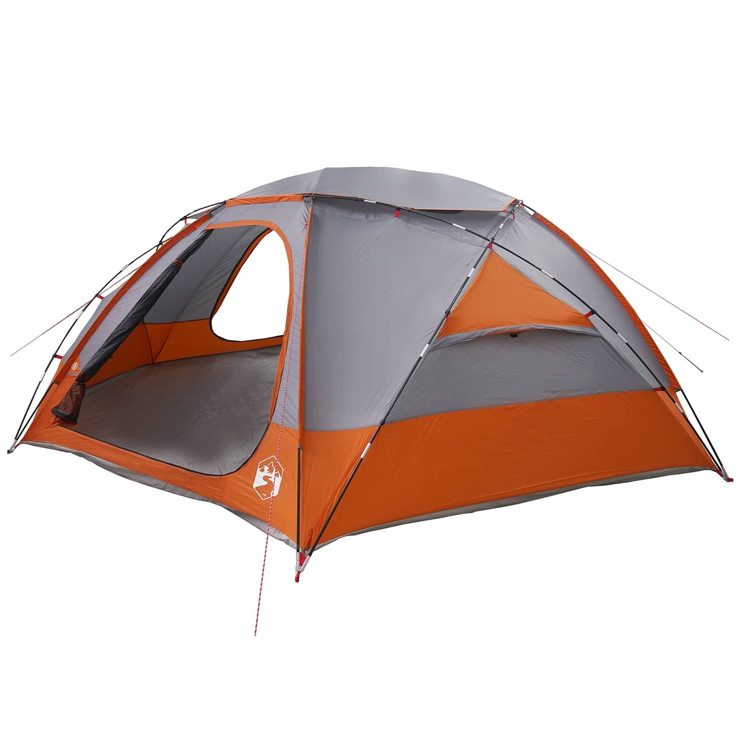 Dome Tent with Removable Rainfly Grey and Orange 12-Person