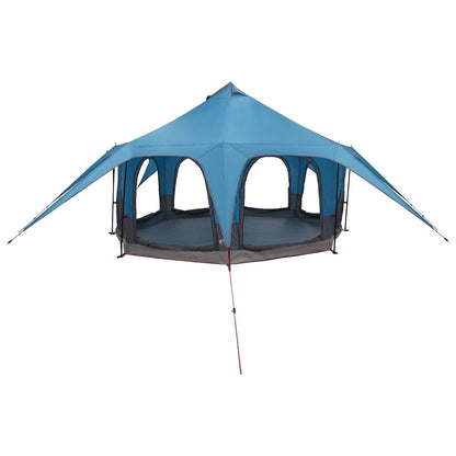 Family Tent Blue 5-Person 185T Polyester with PU Coating