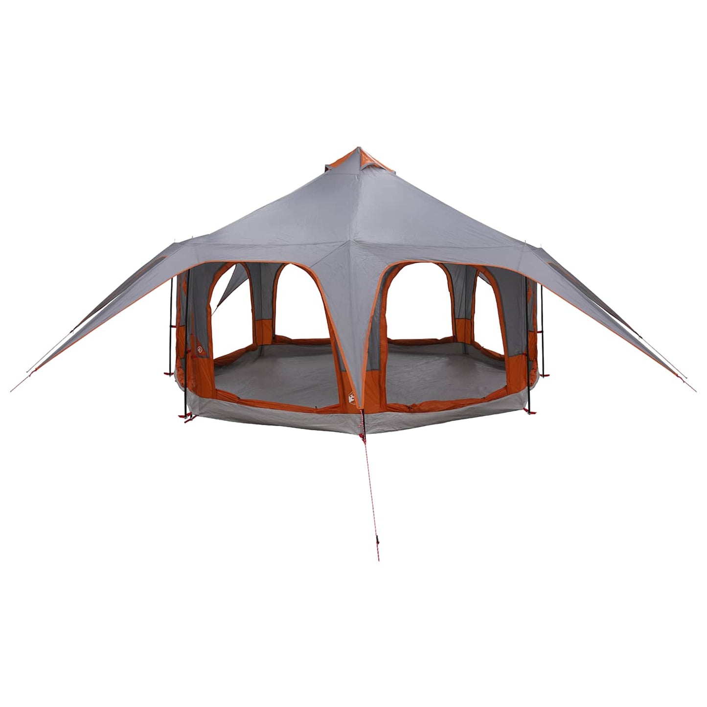 Family Tent Grey and Orange 5-Person