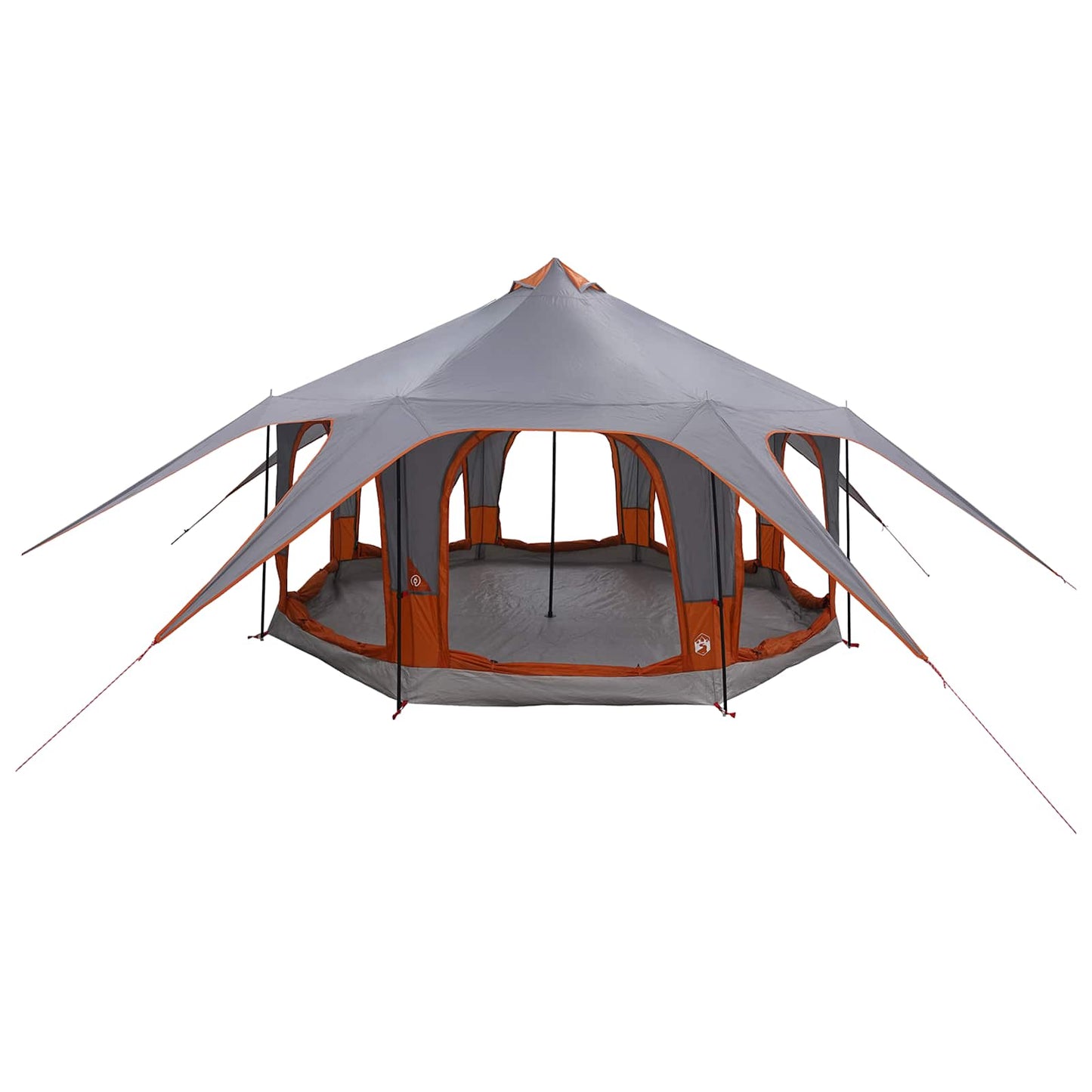 Family Tent Grey and Orange 5-Person