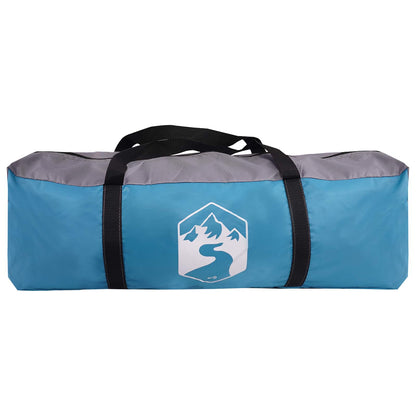 Family Tent Blue 18-Person 185T Polyester with PU Coating