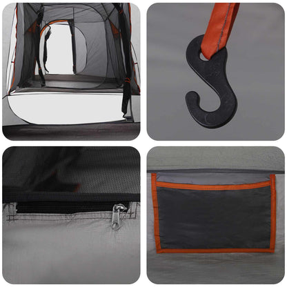 Tunnel Tent Grey and Orange 520 x 260 x 175 cm
