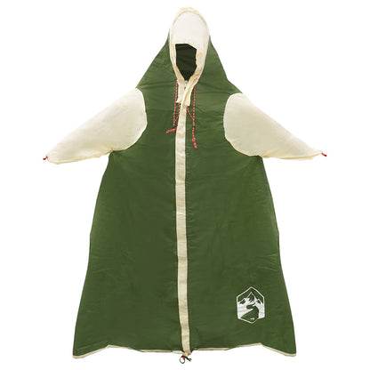 2-in-1 Rain Poncho with Hood Green 262 x 126 x 130 cm