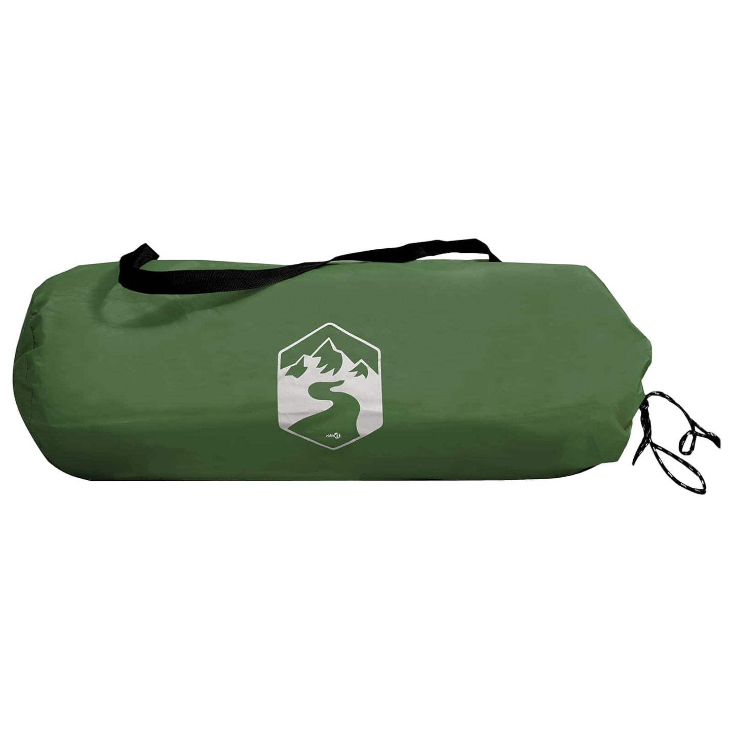 Backpacking Tent Green 2-Person 185T Polyester with PU Coating