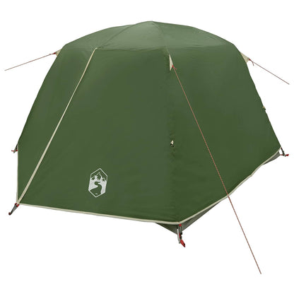 Backpacking Tent Green 2-Person 185T Polyester with PU Coating