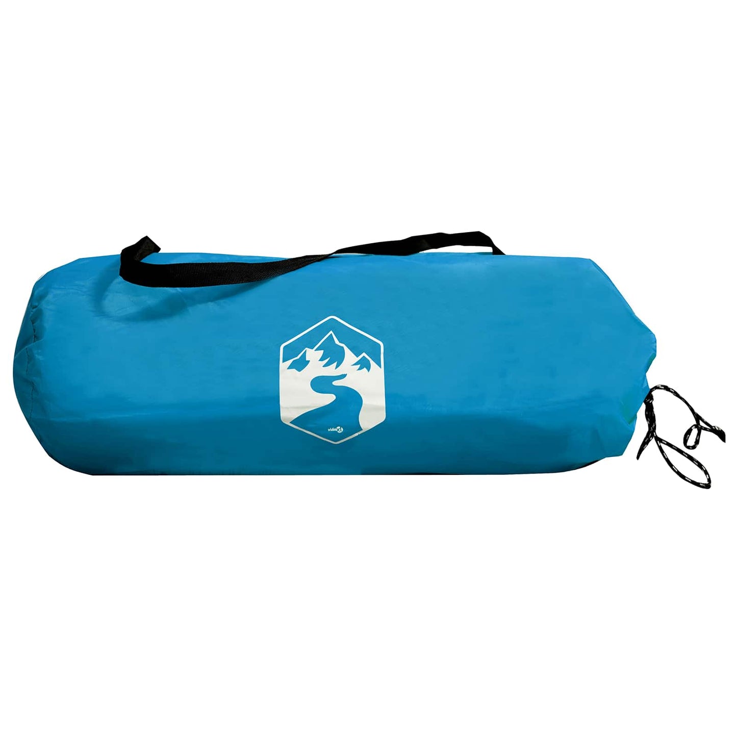Backpacking Tent Blue 2-Person 185T Polyester with PU Coating