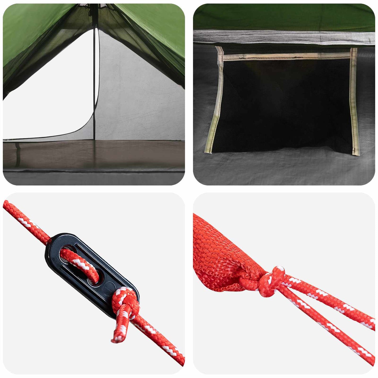 Backpacking Tent Green 222 x 85 x 125 cm