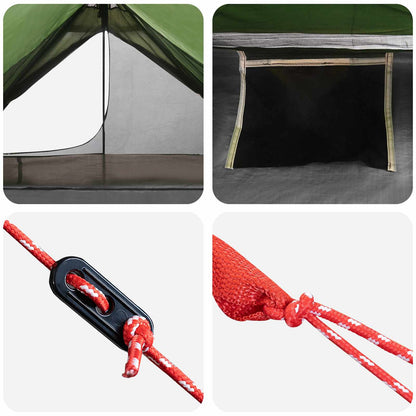 Backpacking Tent Green 222 x 85 x 125 cm