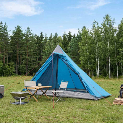Backpacking Tent Blue 222 x 85 x 125 cm