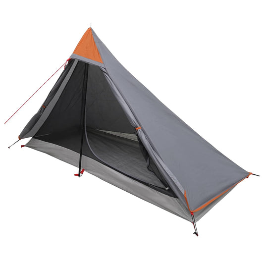 Backpacking Tent 222 x 85 x 125 cm Grey and Orange