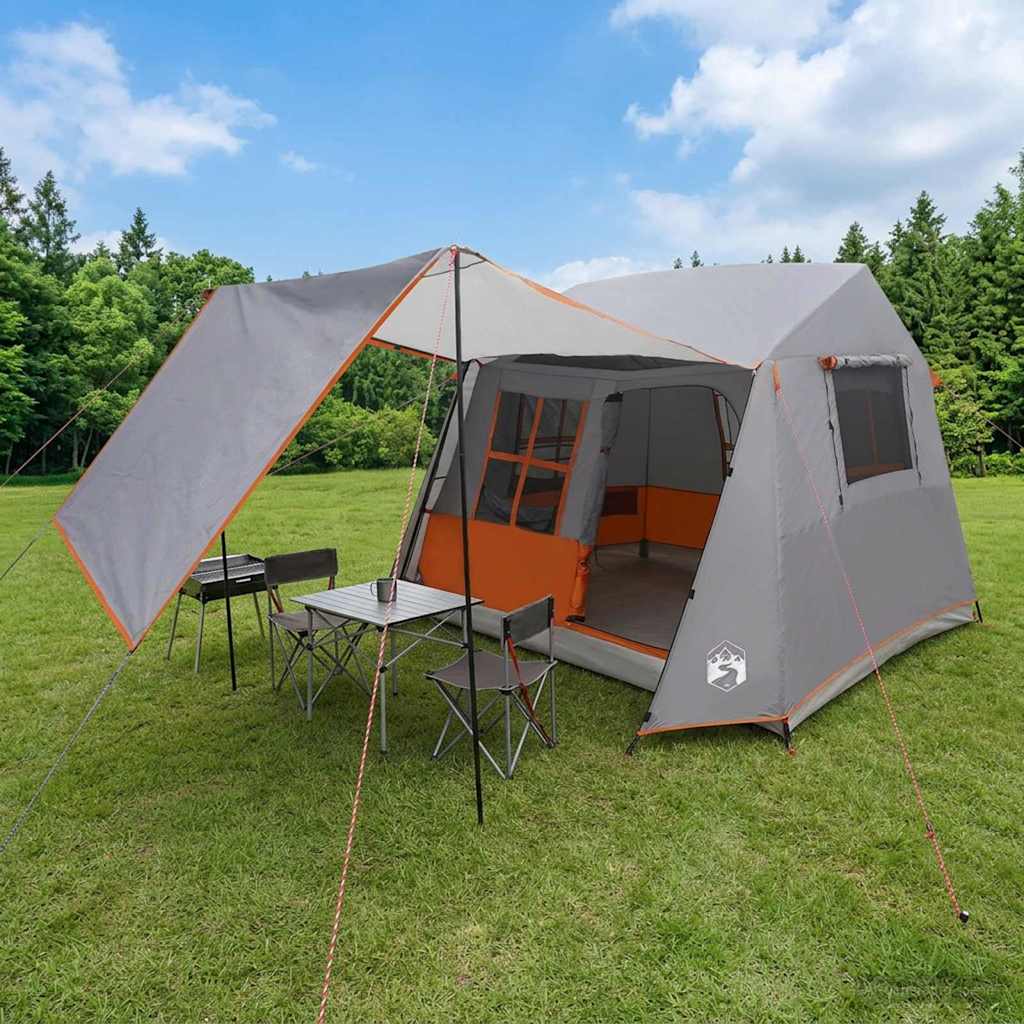 Tunnel Tent Grey and Orange 275 x 240 x 200 cm