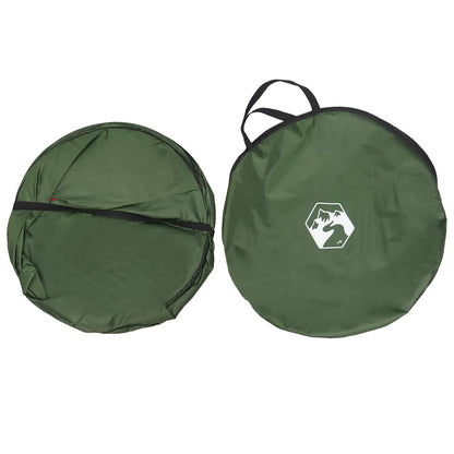 Pop-up Toilet Tent with Hanging Rope Green 97 x 126 cm
