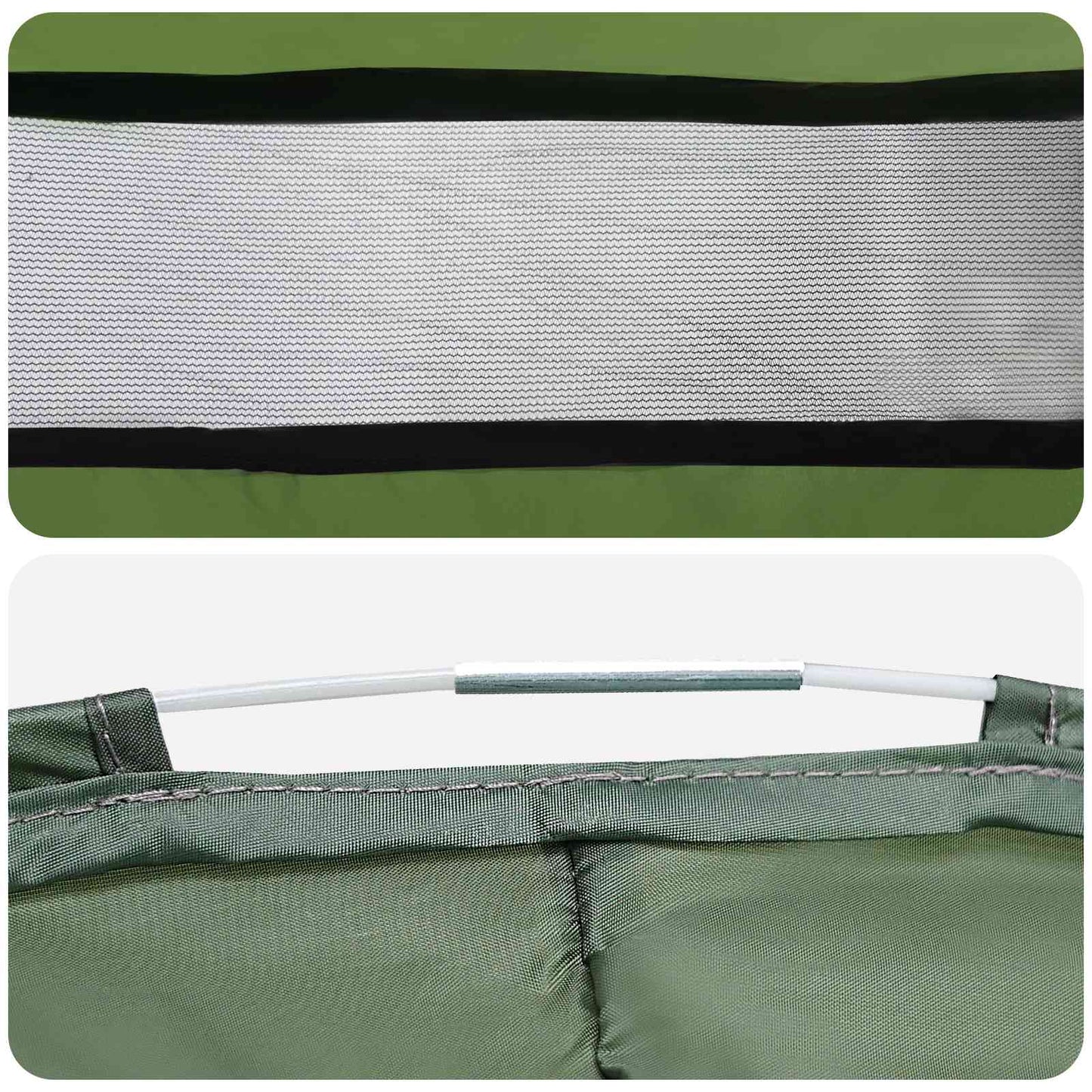 Pop-up Toilet Tent with Hanging Rope Green 97 x 126 cm