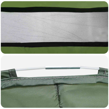 Pop-up Toilet Tent with Hanging Rope Green 97 x 126 cm