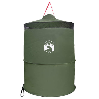 Pop-up Toilet Tent with Hanging Rope Green 97 x 126 cm
