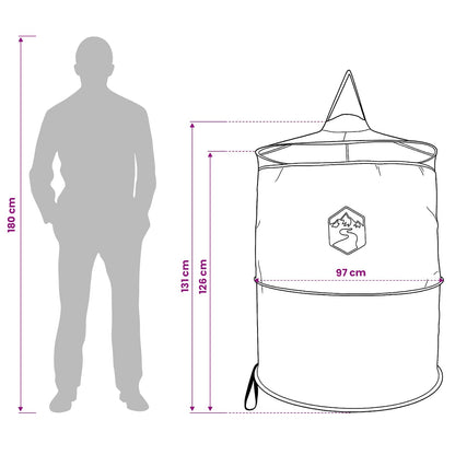 Pop-up Toilet Tent with Hanging Rope Green 97 x 126 cm