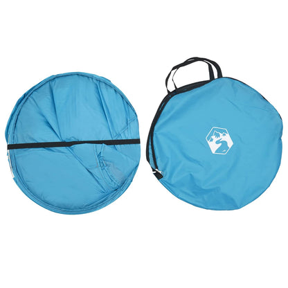 Pop-up Toilet Tent with Hanging Rope Blue 97 x 126 cm