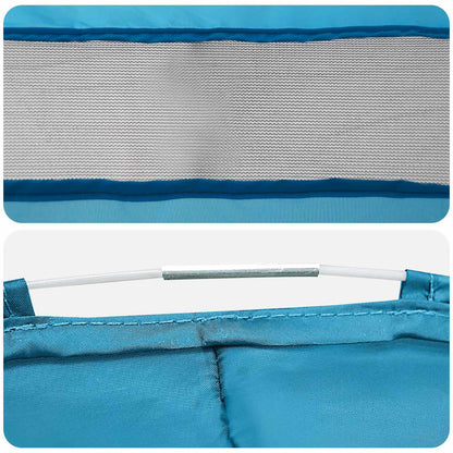 Pop-up Toilet Tent with Hanging Rope Blue 97 x 126 cm
