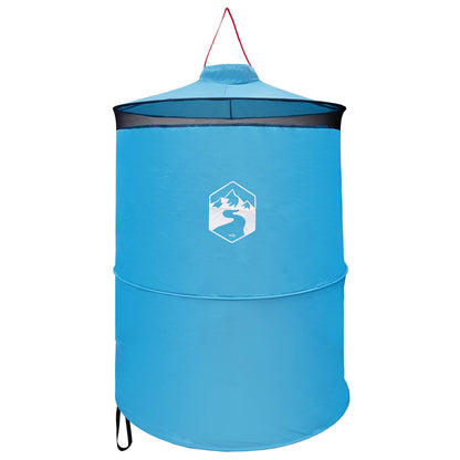 Pop-up Toilet Tent with Hanging Rope Blue 97 x 126 cm