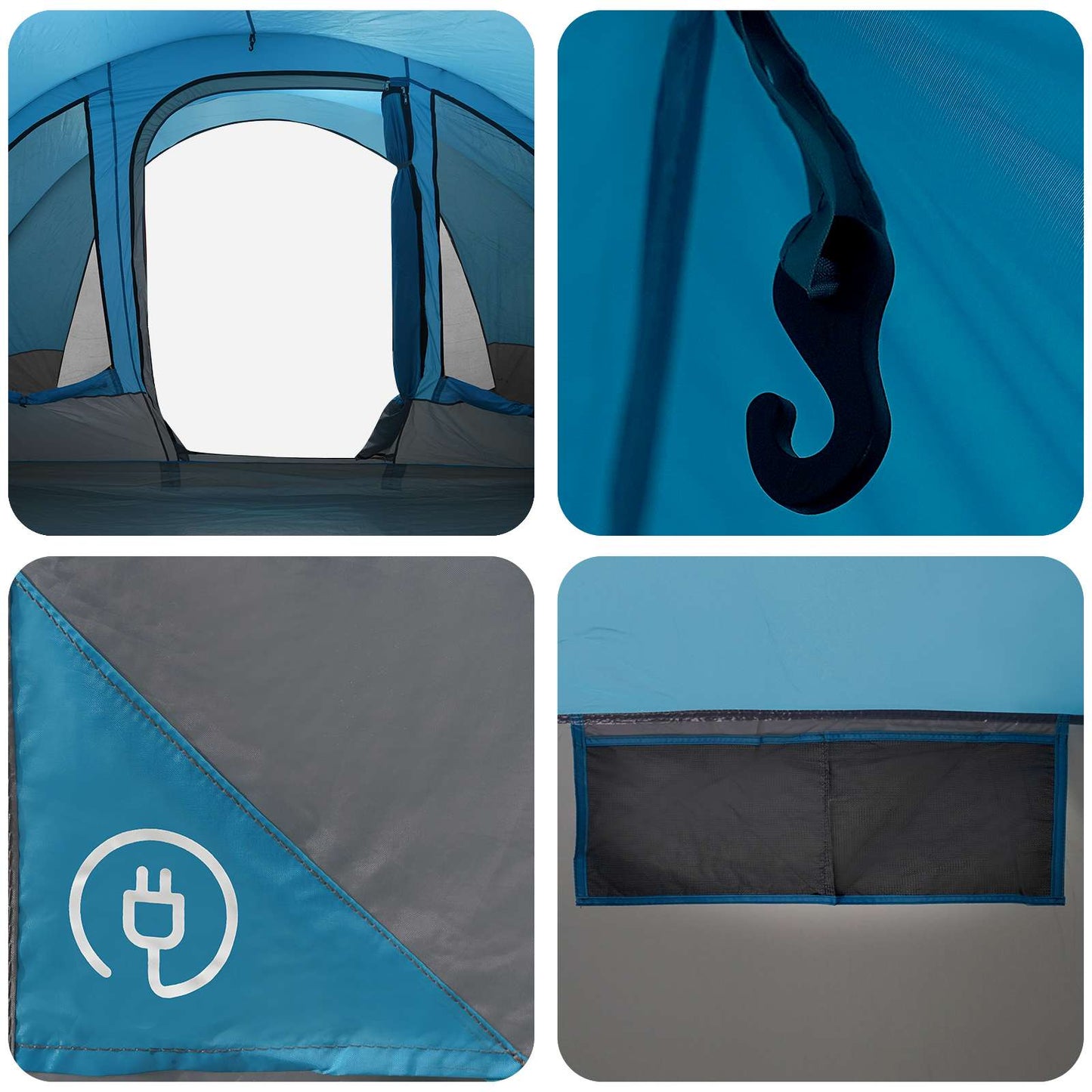 Tunnel Tent Blue 560 x 395 x 212 cm