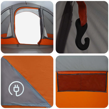 Tunnel Tent Grey and Orange 560 x 395 x 212 cm