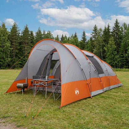 Tunnel Tent Grey and Orange 560 x 395 x 212 cm