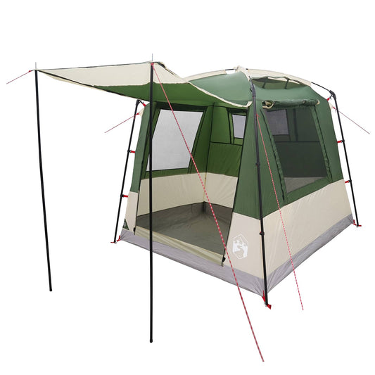 Party Tent 4-Person Green 185T Polyester with PU Coating