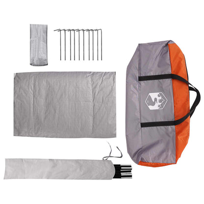 Party Tent Grey and Orange 4-Person