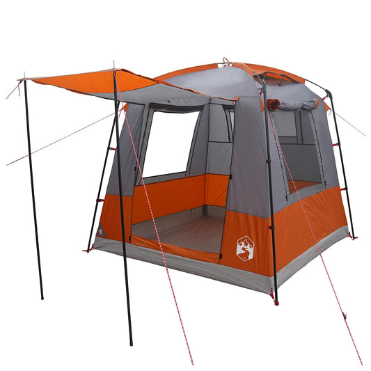 Party Tent 4-Person Grey and Orange