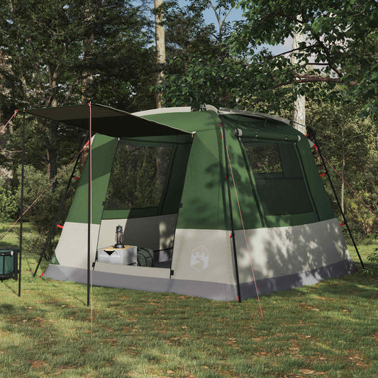Party Tent 10-Person Green 185T Polyester with PU Coating