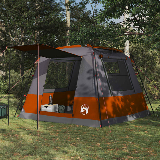 Party Tent 10-Person Grey and Orange