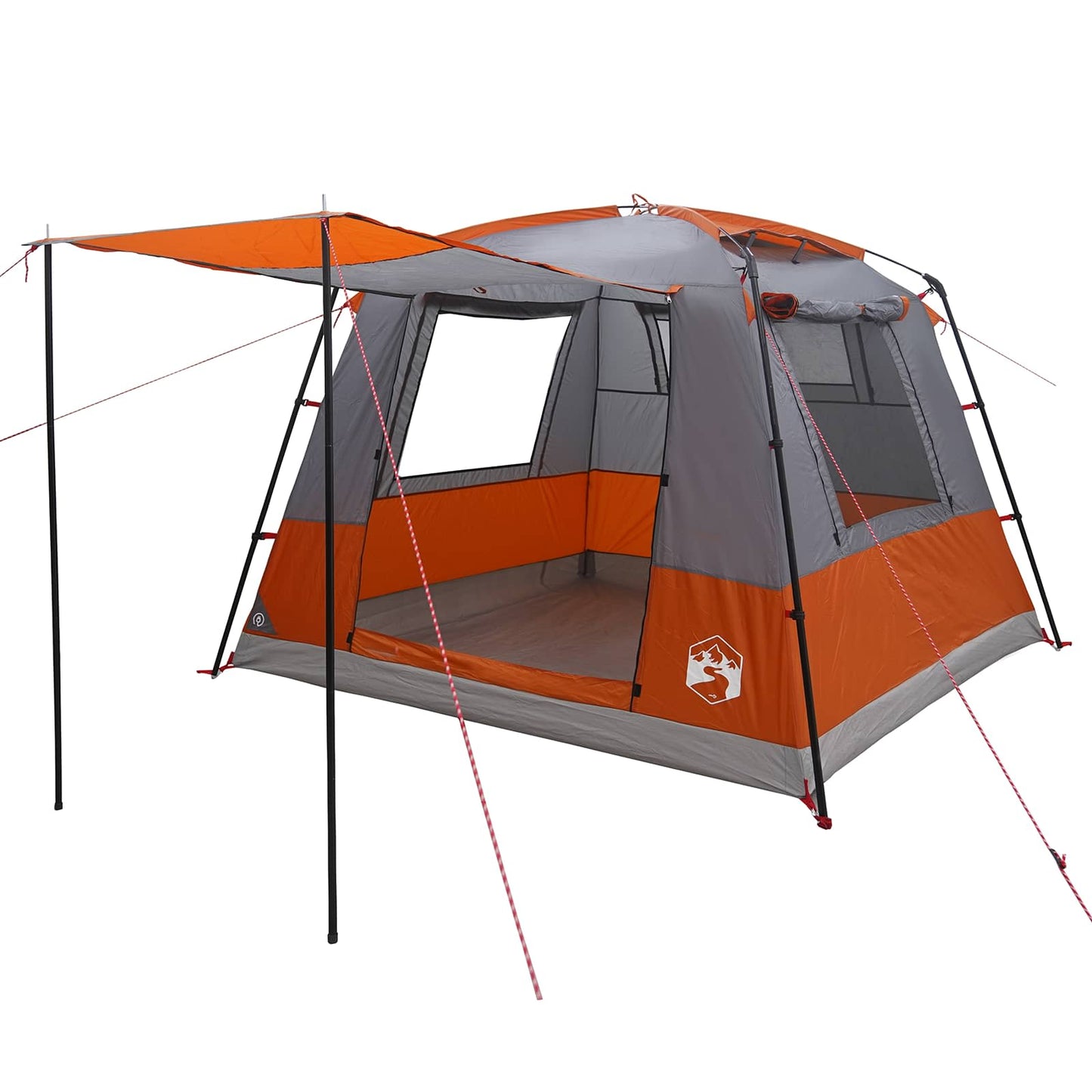 Party Tent Grey and Orange 10-Person