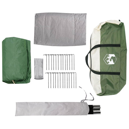 Family Tent with Rainfly Water-resistant tunnel Green 18-Person