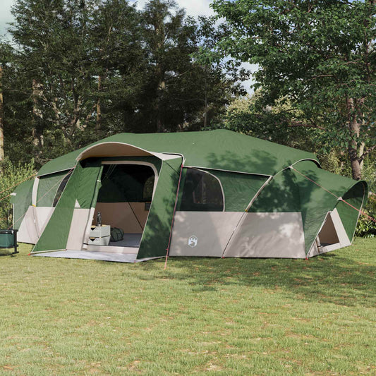 Family Tent with Rainfly Water-resistant 18-Person Green