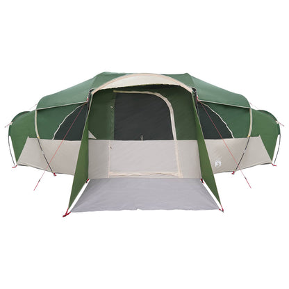 Family Tent with Rainfly Water-resistant tunnel Green 18-Person