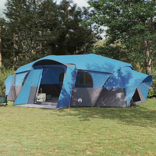 Family Tent with Rainfly Water-resistant 18-Person Blue