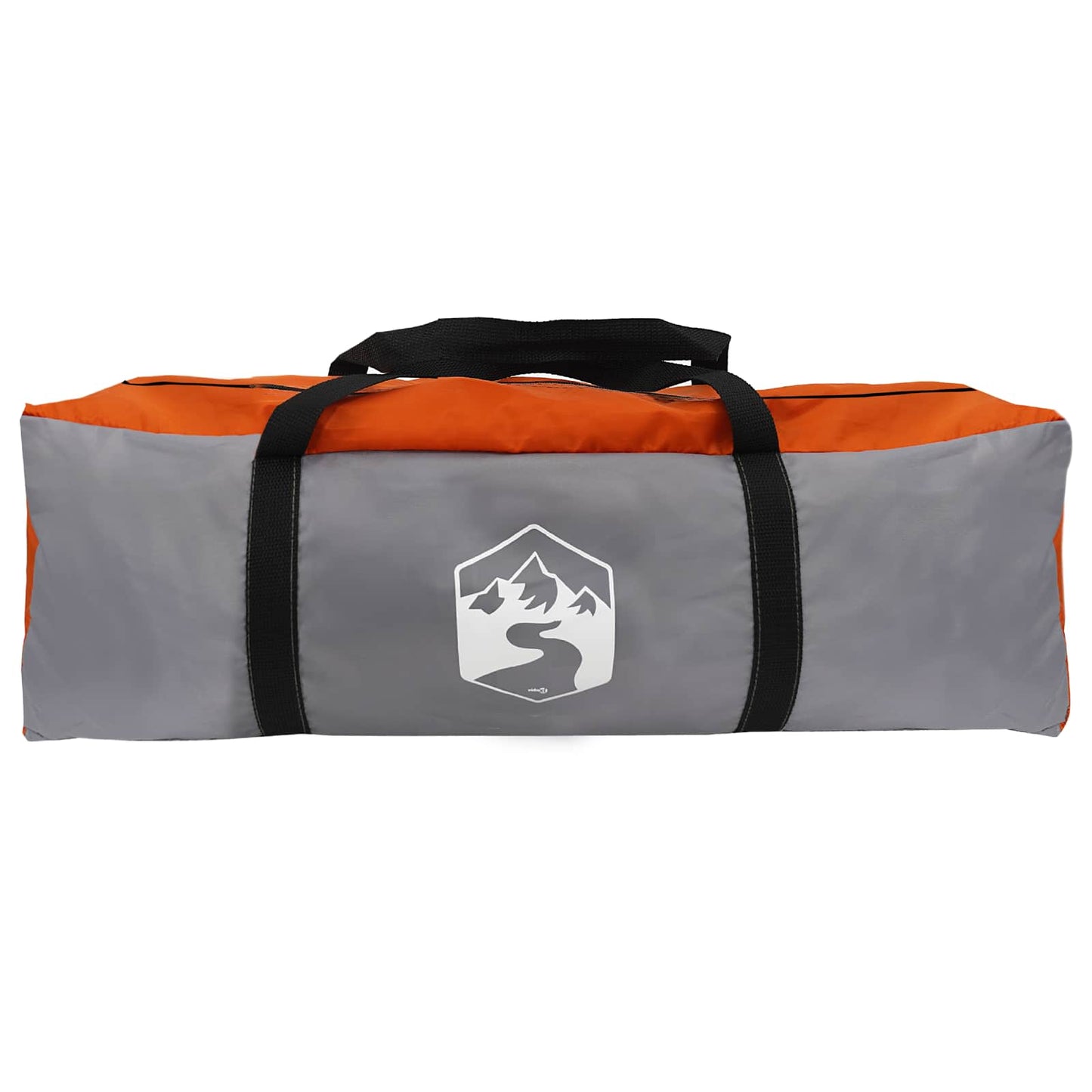 Family Tent with Rainfly Water-resistant tunnel Grey and Orange
