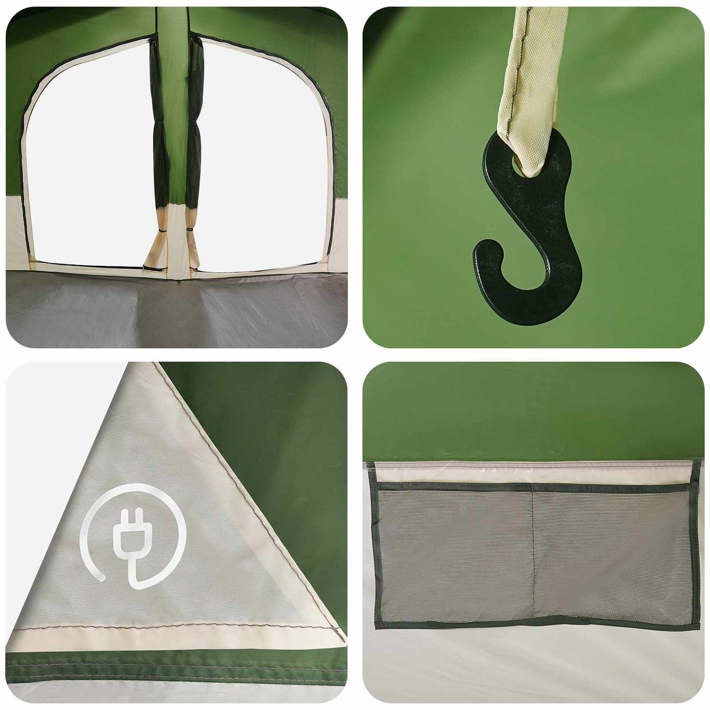 Family Tent Green 533 x 312 x 230 cm