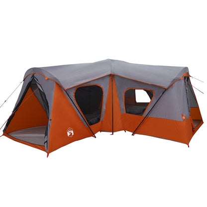 Family Tent Grey and Orange 610 x 610 x 210 cm