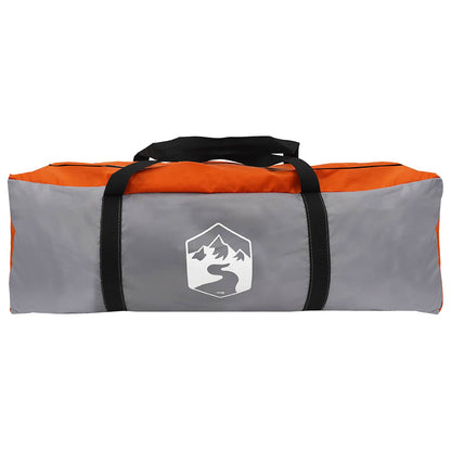 Tunnel Tent Grey and Orange 675 x 392 x 210 cm