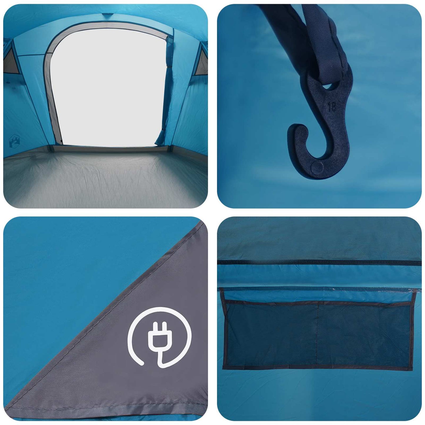 Tunnel Tent Blue 505 x 330 x 204 cm