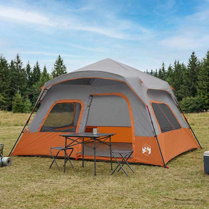 Instant Tent Grey and Orange 340 x 280 x 190 cm