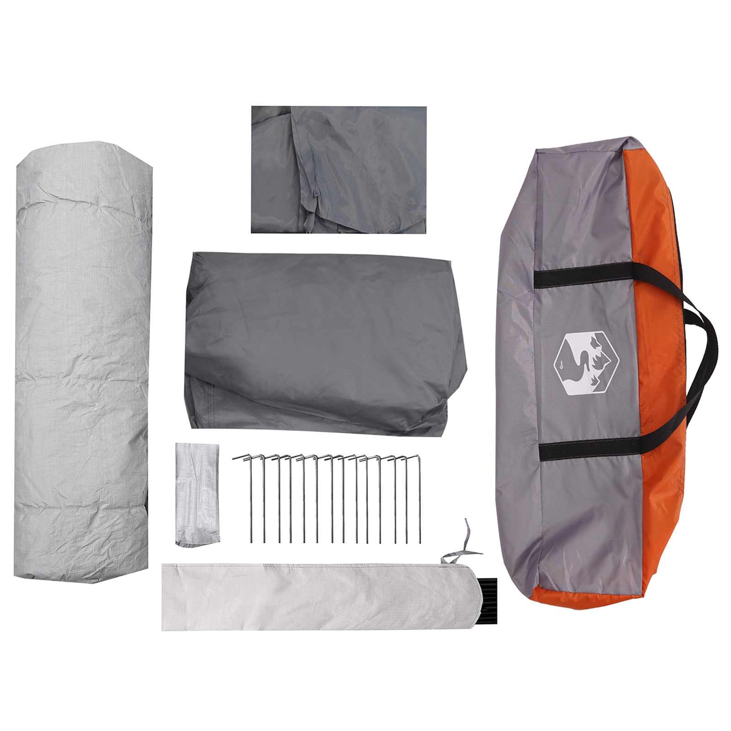 Instant Tent Grey and Orange 8-Person