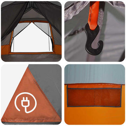 Instant Tent Grey and Orange 8-Person